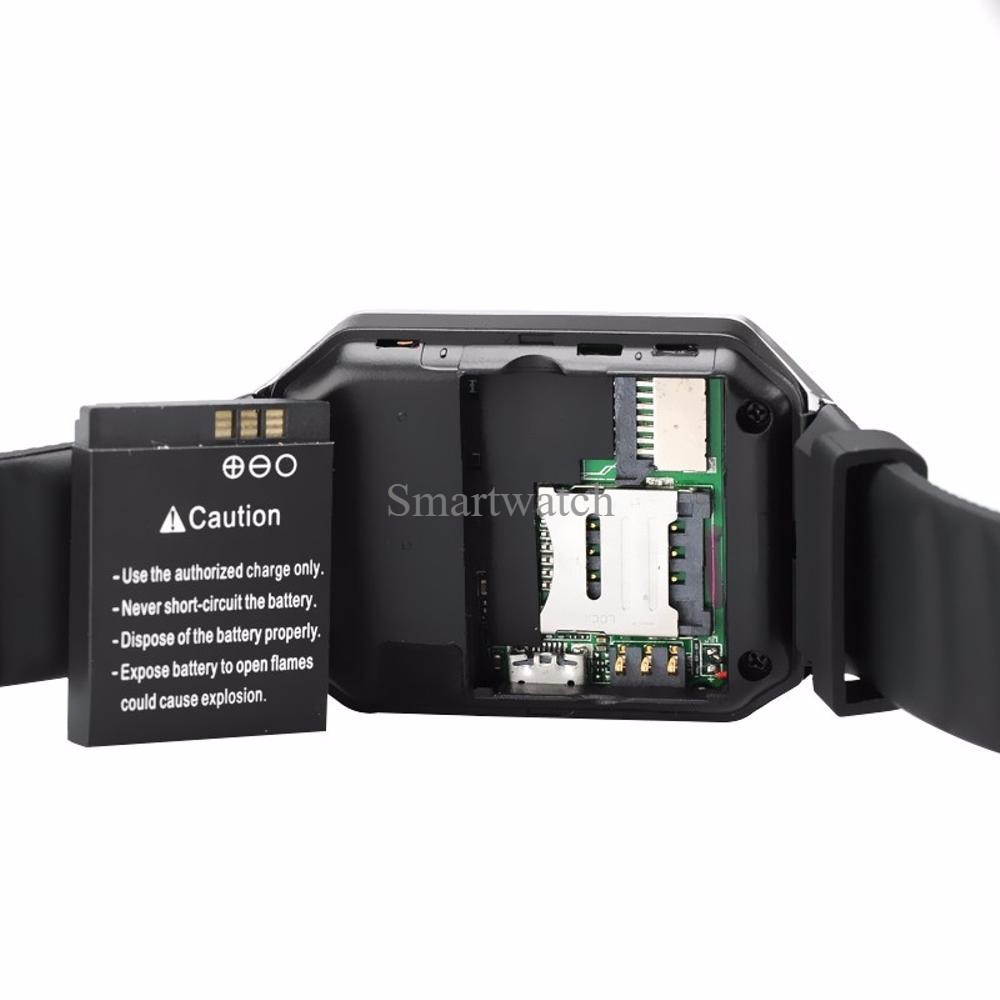 JAM TANGAN HP SMARTWATCH DZ 09 - GSM SIM CARD - BLACK/BLACK , Smartwatch