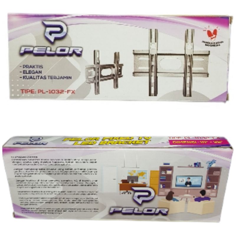 BRACKET penyangga TV 10&quot; sampai 32&quot; PELOR PL-1032-FX