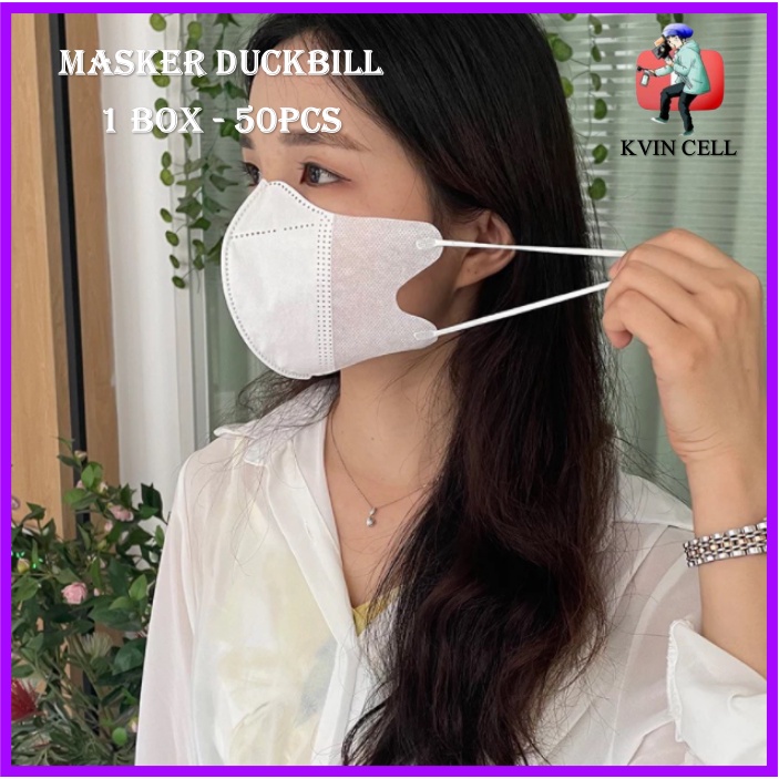 Masker / Masker Duckbill / Masker Duckbil / Masker Duckbill 50 pcs / Masker Duckbill Sensi / Masker Duckbill 1 Box / Masker Duckbill Warna / 50pcs