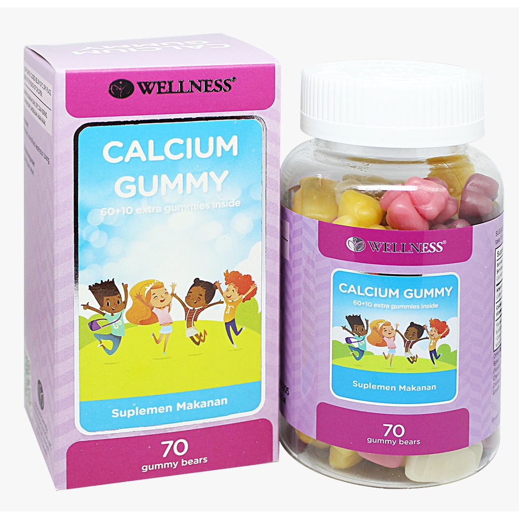 Wellness Calcium Gummy 70 gummy bears Shopee Indonesia