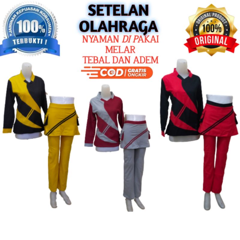 baju senam setelan olahraga senam wanita / pakaian senam / baju senam aerobik baju senam zumba / set