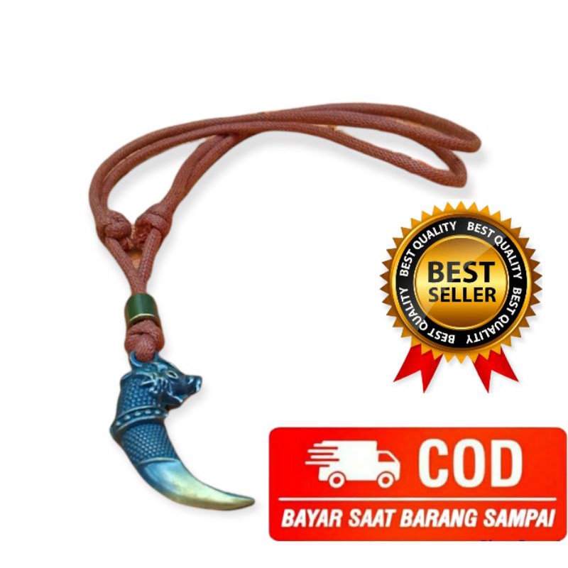 kalung naga tali coklat