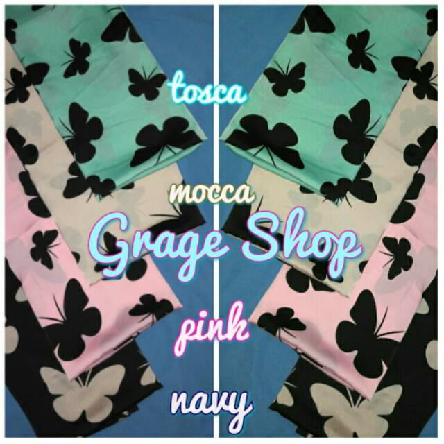 Ready Pashmina kupu-kupu / phasmina shabby / shabby chic/ hijab ootd hits trendy original butterfly