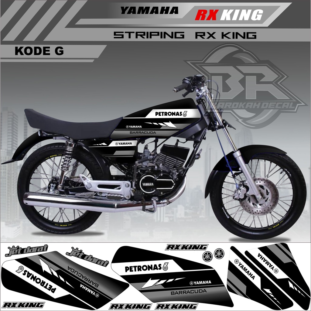 Sticker Rx King Variasi Stiker Lis Striping Rx King Kode g