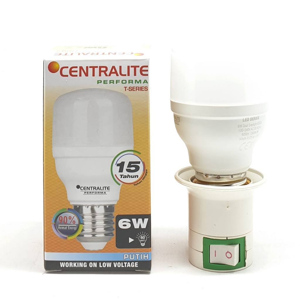 CTL Performa 6w Capsule Cd Putih Premium + Linux Fiting Colok Switch / Lampu Tidur / Mini Lamp