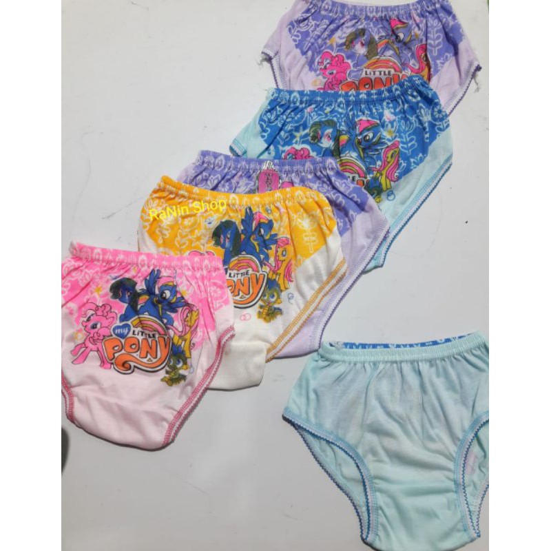 12 pcs Celana dalam anak katun little pony lucu
