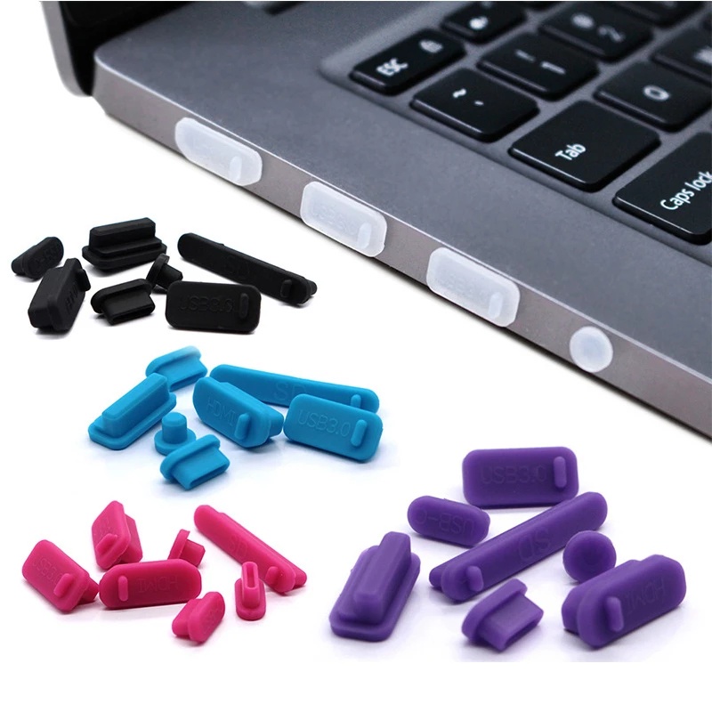 [Colorful Anti Dust Plug for Laptop] [Silicone Cover Stopper Laptop Dustproof USB Interface Waterproof Cover]