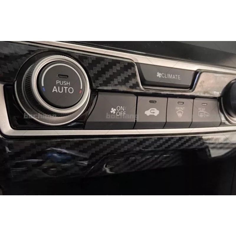 Cover Dashboard Panel Ac Honda Civic Turbo 2016+ Carbon