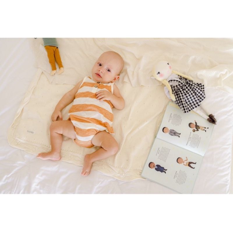 BohoBaby HUGO STRIPE ROMPER / BohoPanna Jumper Kutung Stripe 0-2y Bayi Anak