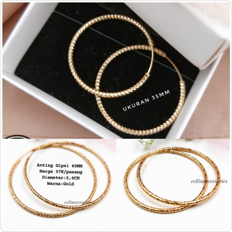 ANTING GIPSY GOLD | ANTING GIPSI KUNING | ANTING GIPSI LAPIS EMAS | ANTING XP | ANTING BULAT