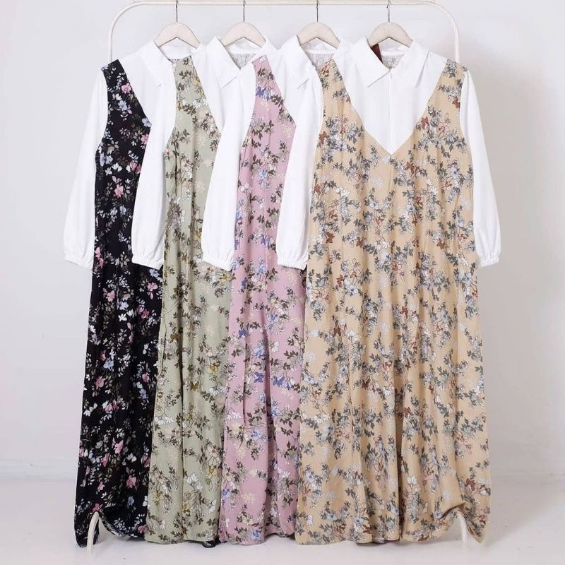 GAMIS RAYON SET - BAJU MUSLIM LEBARAN - ORCHID DRESS