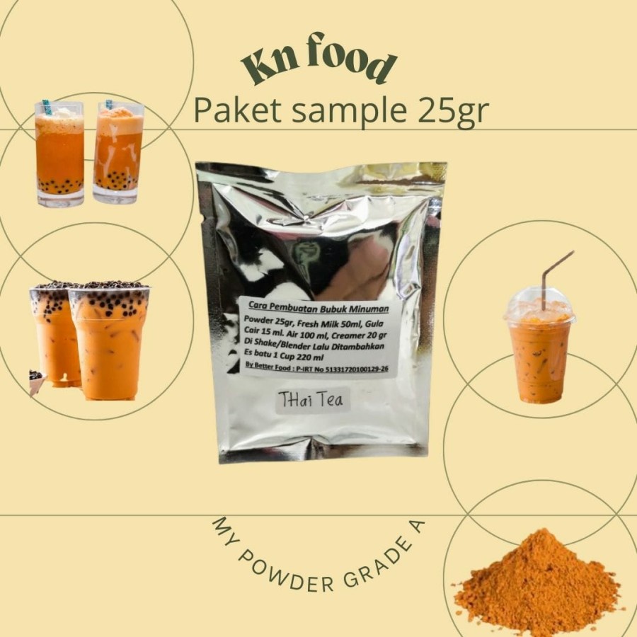 

Paket Sampel 25 Gram My Powder Grade A Thai Tea