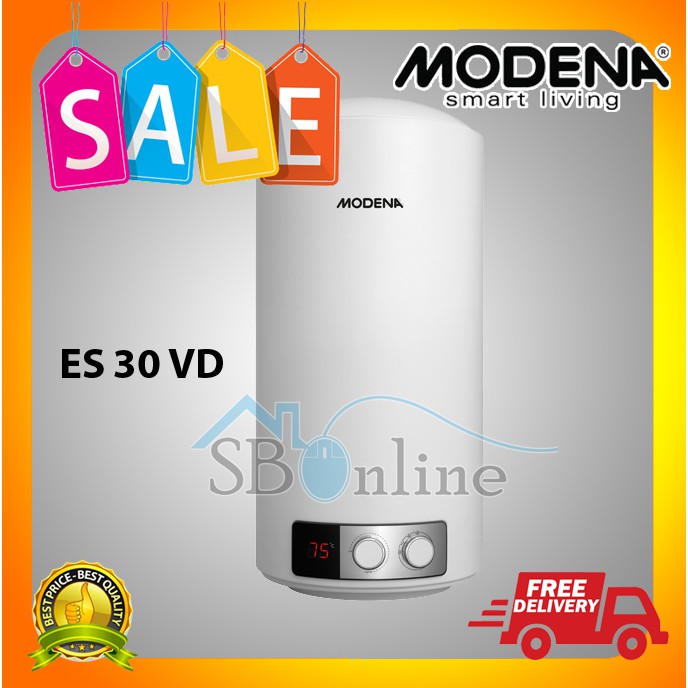 Pemanas Air Listrik Water Heater Modena Tondo ES 30 VD 30 liter