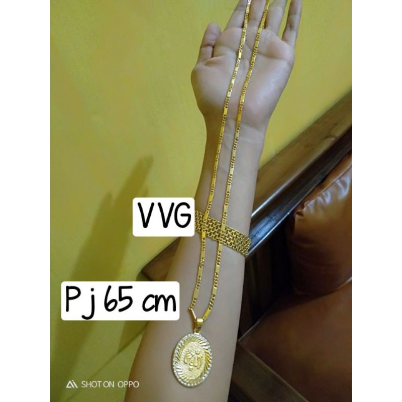 kalung nako papan panjang65 cm dan dinar sepuhan