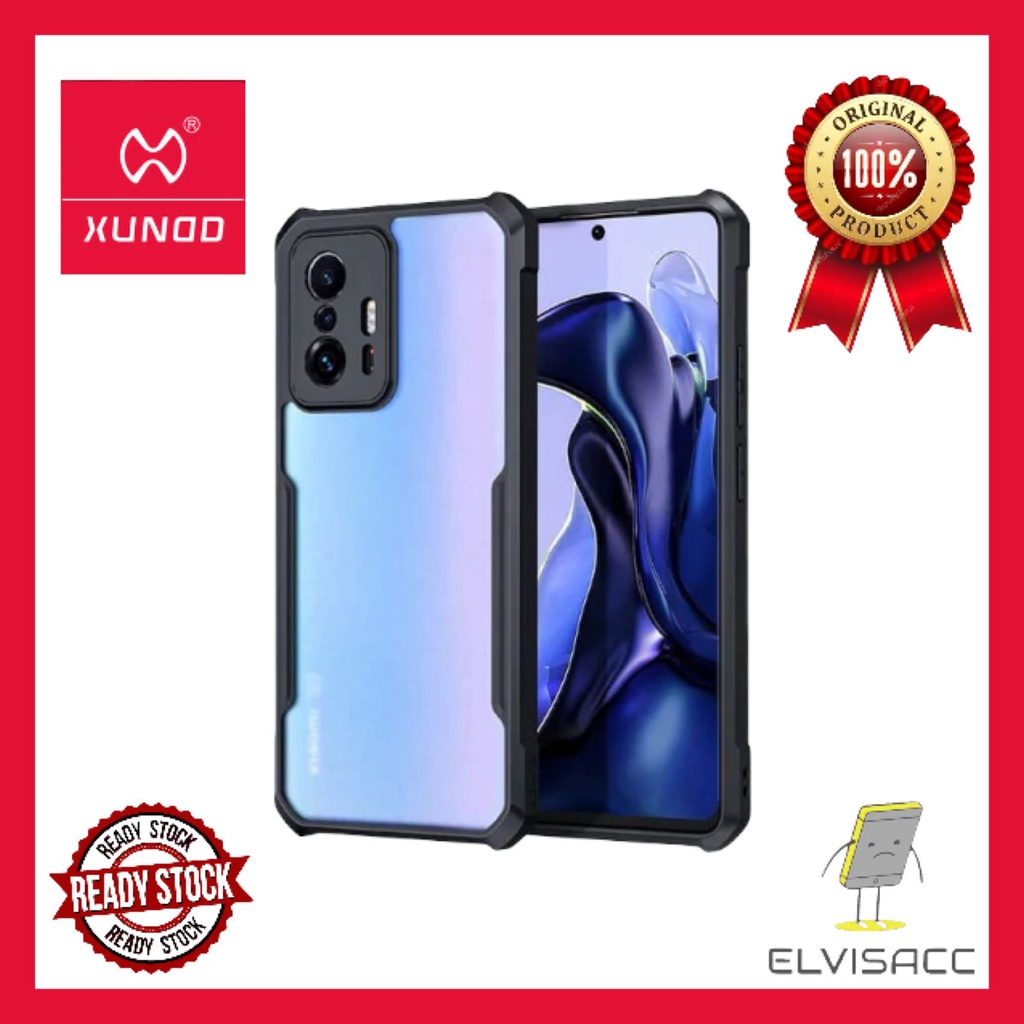 CASE XIAOMI MI MIX 4 / XIAOMI MI 11T / XIAOMI MI 11T PRO XUNDD BEATLE ORIGINAL SOFT HARD CASE HYBRID ARMOR - CLEAR LIST BLACK