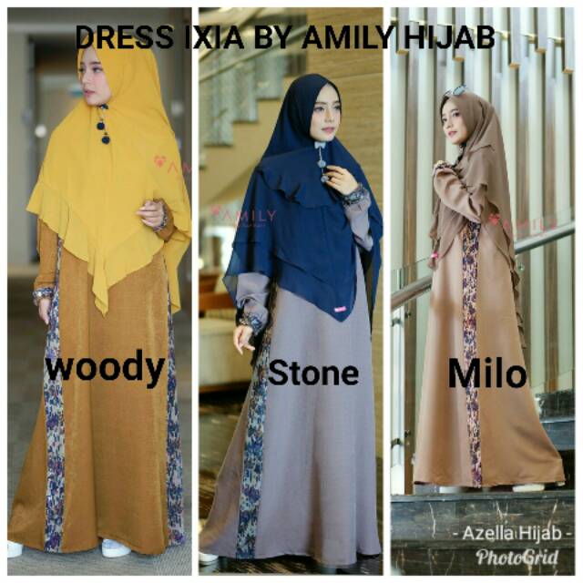 Dress Ixia Gamis Pesta Syari Cantik by Amily Hijab