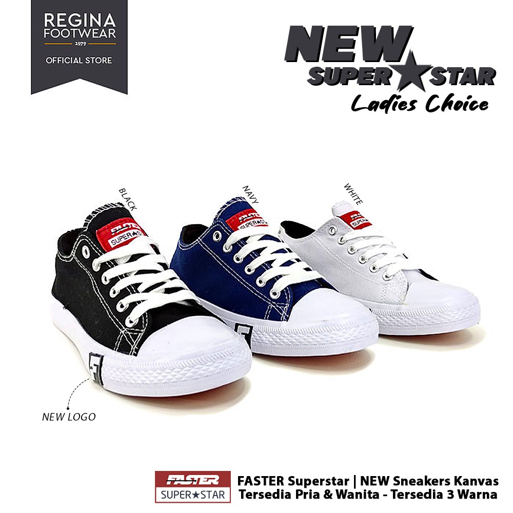 Faster Sepatu Sneakers Kanvas Wanita / Sepatu Casual Wanita Import Model Korea 2101-006 Size 36-40