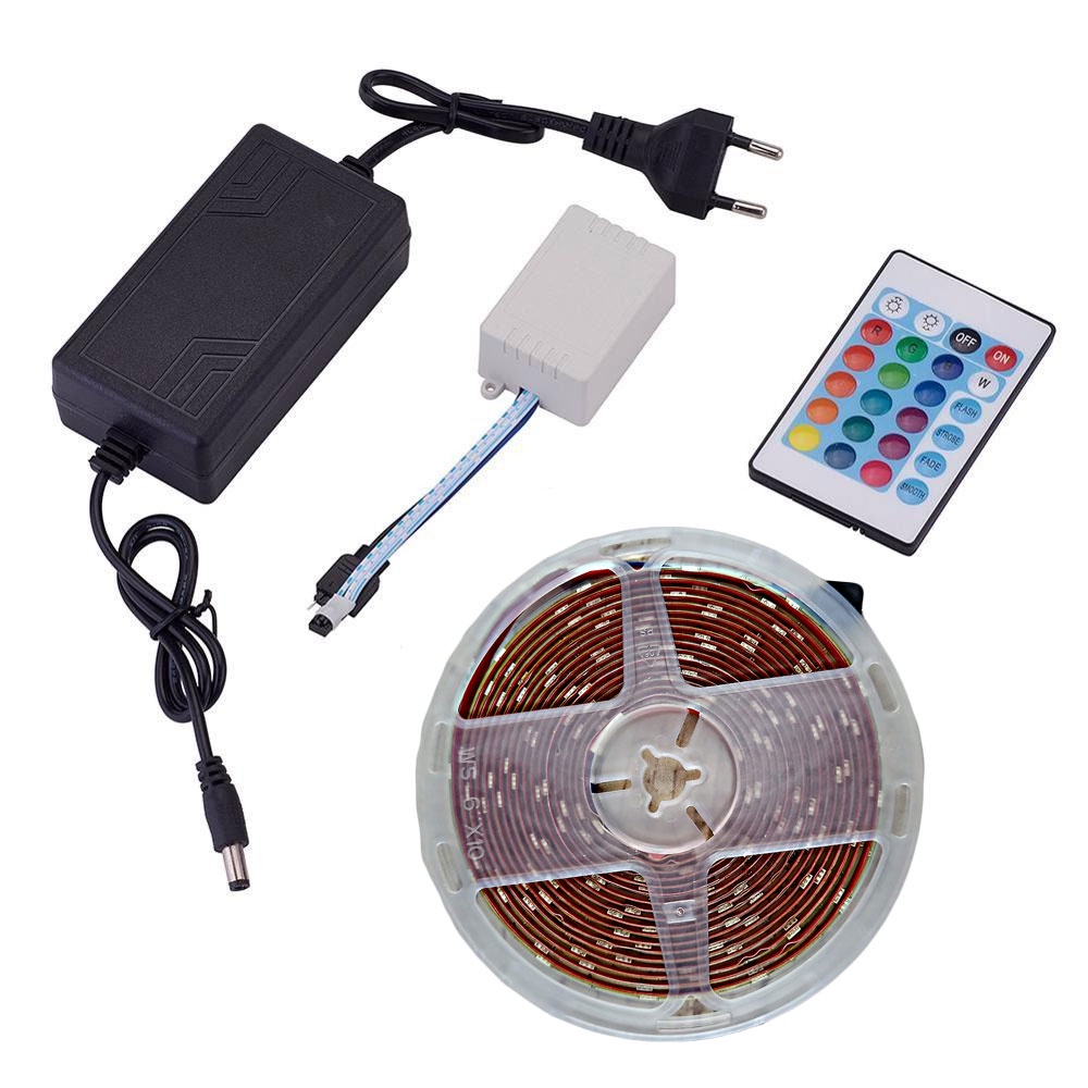 AUMOHALL Lampu LED Strip RGB 5050 5 Meter 12V 3A - AU300