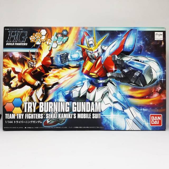GOYANG HARGA:: Bandai Gundam HG Build Fighters 028 Try Burning Gundam ( ORIGINAL )