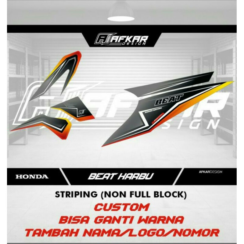 STRIPING CUSTOM BEAT KARBU