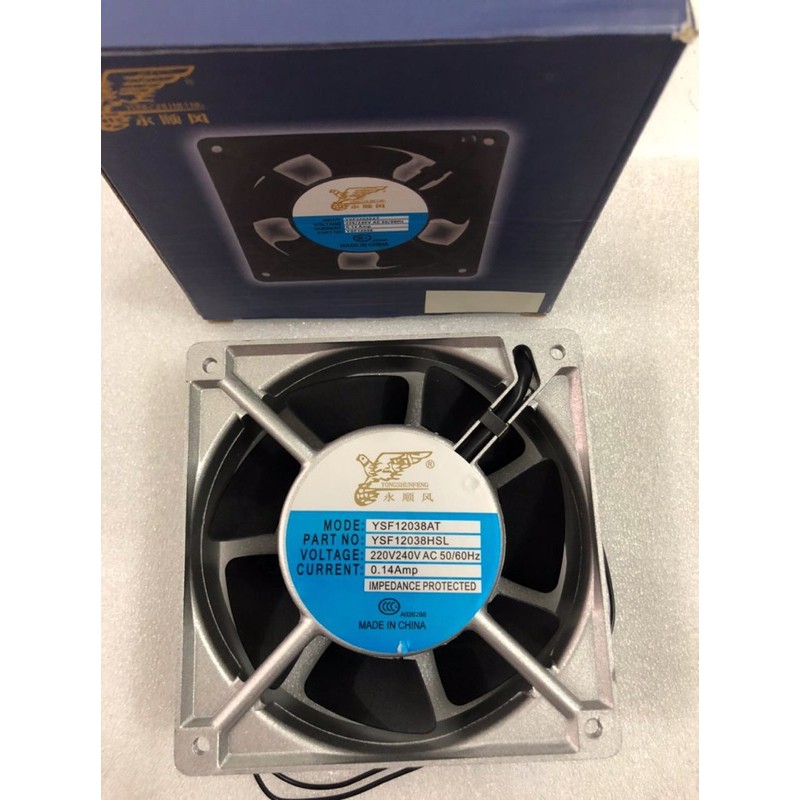 Fan AC 220V 12cm 220 volt 12x12 GB BEARING