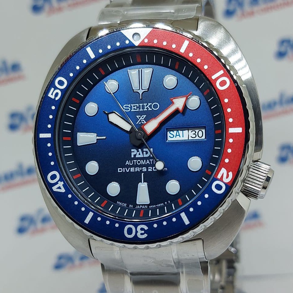 Seiko Prospex SRPA21J1 Turtle PADI Pepsi Bezel Jam Tangan Pria SRPA21