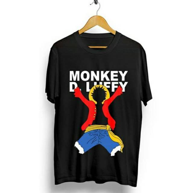 Fourfashion Kaos Pria Kaos Distro MONKEY D. LUFFY COSTUM CN671