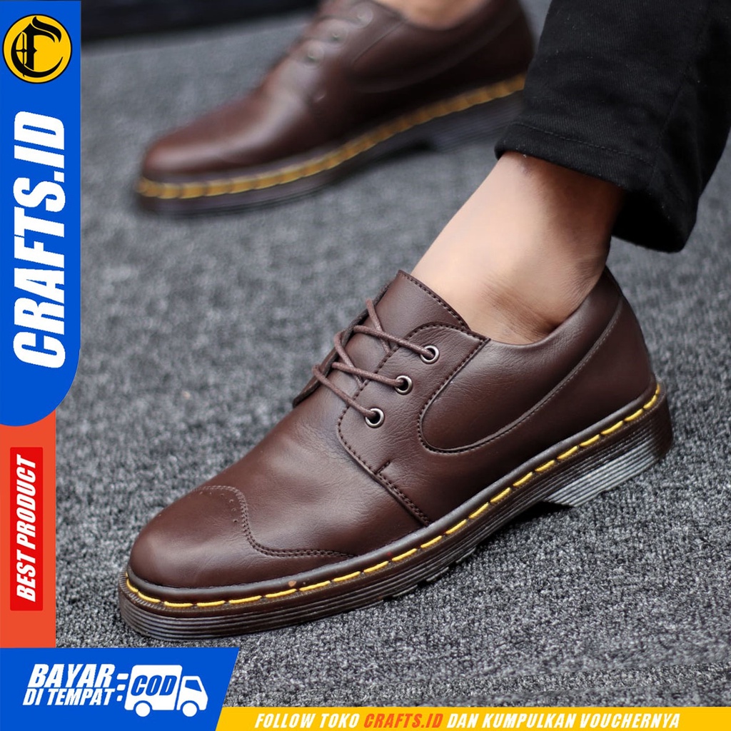 CRAFTS - Sepatu Low Boot Docmart Pantofel Casual Kerja Pria