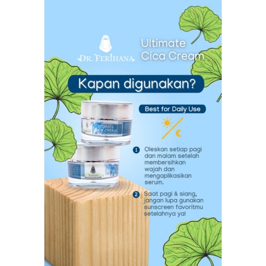 (dr. Ferihana) Krim Bopeng &amp; Kulit Rusak-Ultimate Cica Cream