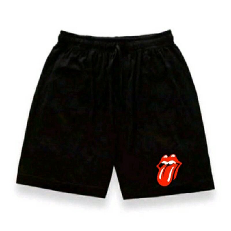 (ECER RASA GROSIR) [COD] Celana Pendek Pria / Celana Kolor / Sport Casual Olahraga Santai Sporty-Rolling stones