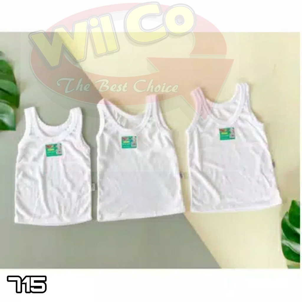 K715 - (Harga Per 1 Potong) SINGLET KAOS DALAM ANAK COWOK PAKAIAN DALAM ANAK AGREE USIA 0 - 5 Thn