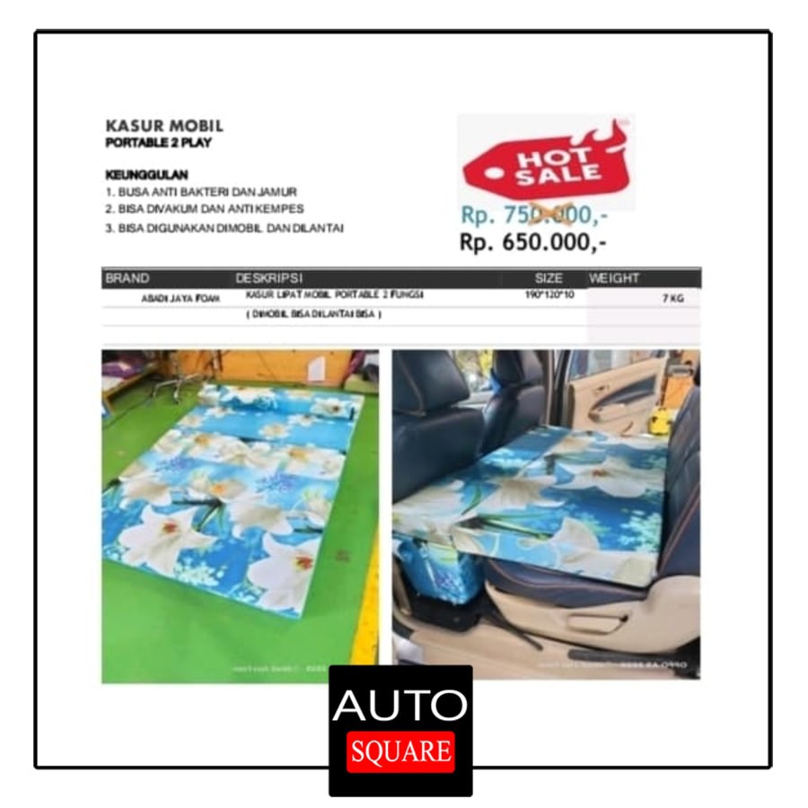 (DISKON) Kasur Mobil Ertiga/Kasur Mobil AvanzaXenia/Kasur Mobil Expander