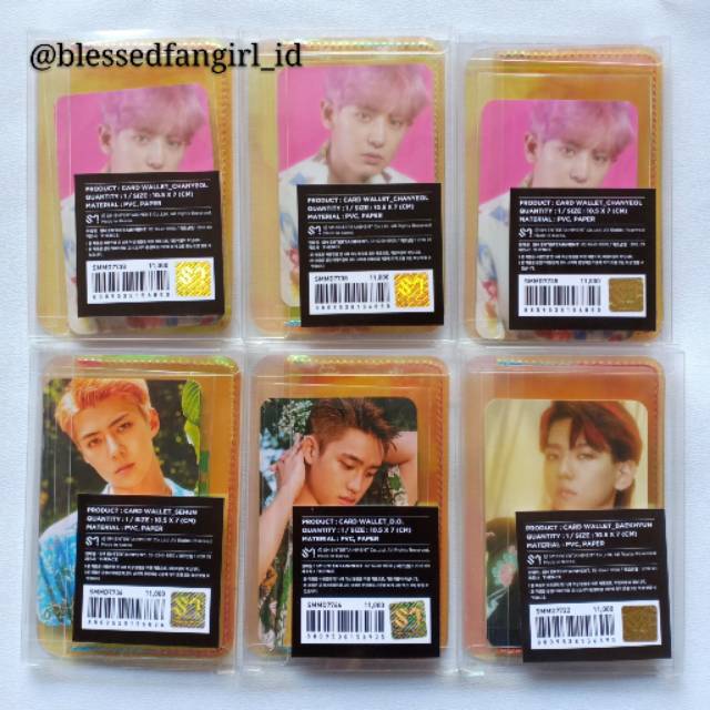 EXO OFFICIAL HOLOGRAM CARD WALLET ni