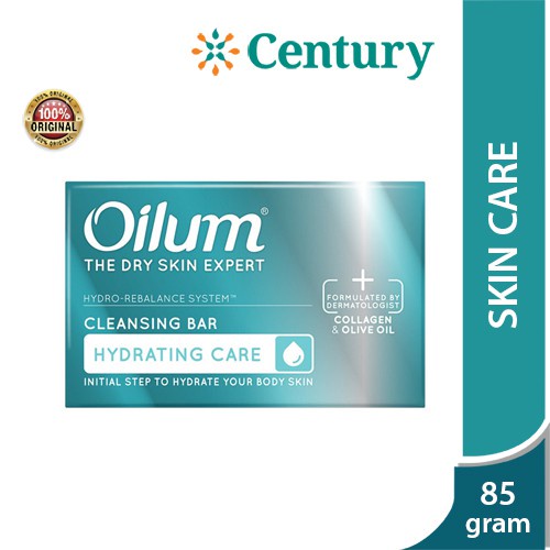Oilum Hydrating Care Cleansing Bar 85 gr/ sabun muka/ sabun mandi/ kulit kering/ collagen