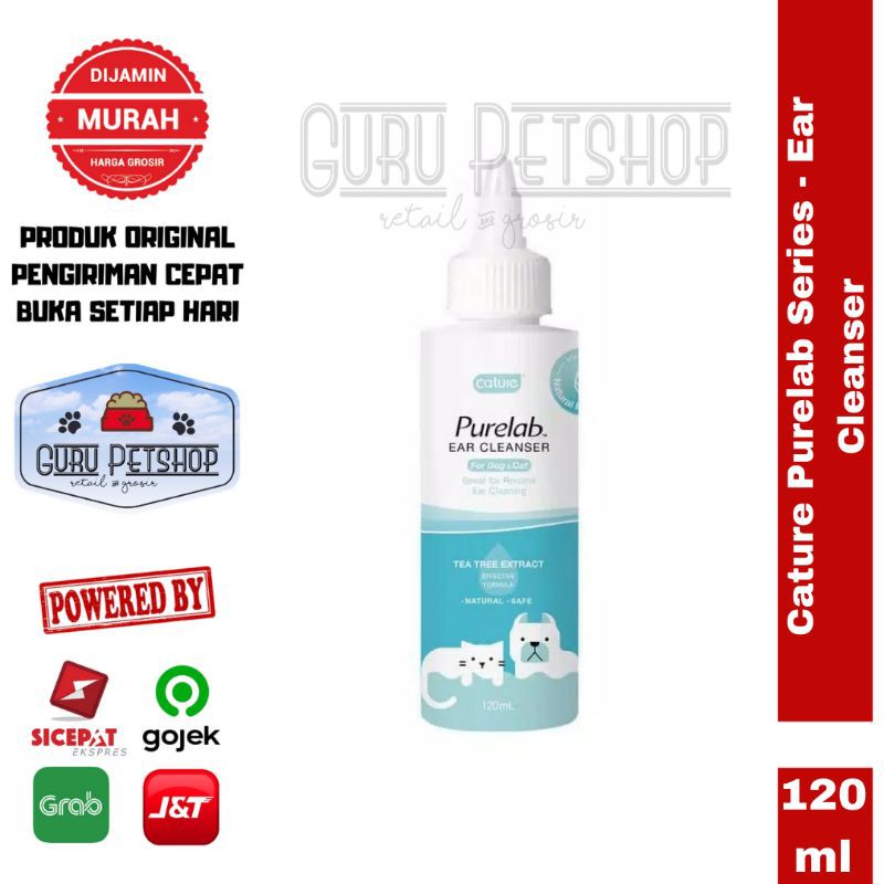 Cature Purelab Series - Ear Cleanser 120ml / Pembersih Telinga Anjing