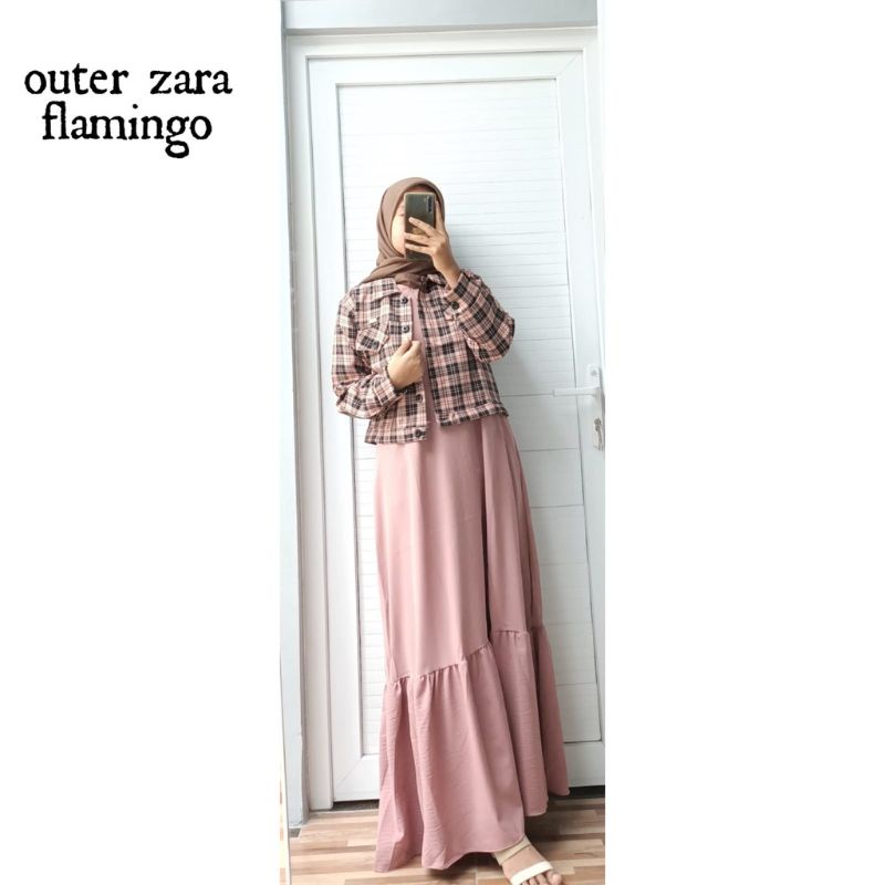 Gamis Outer Zara Itycrep Mix Semiwall Ory By Wellta