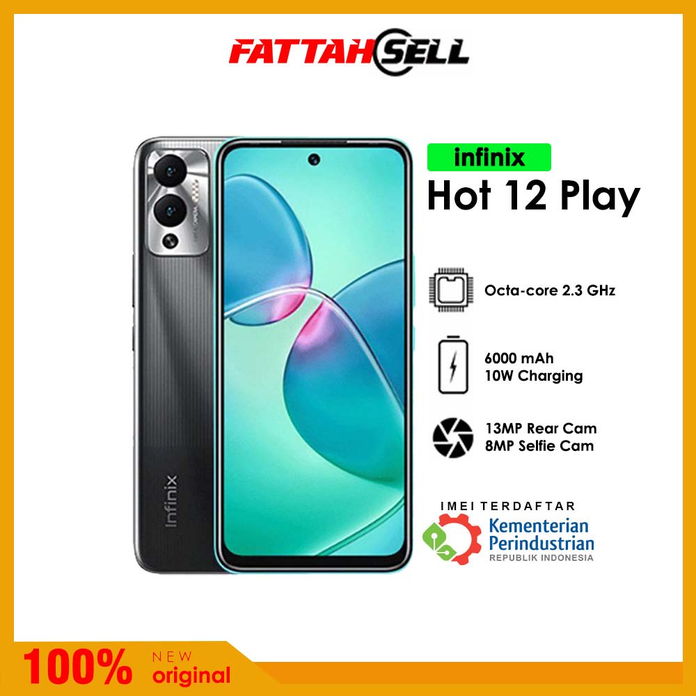 INFINIX HOT 12 PLAY 4/128 GB - GARANSI RESMI