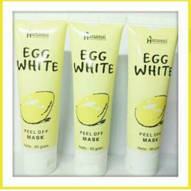 HANASUI EGG WHITE MASKER ORIGINAL BPOM - MASKER TELUR - MASKER WAJAH