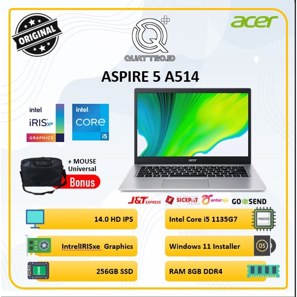 Laptop Acer Aspire 5 A514 I5 1135G7 8GB 256SSD IPS W11