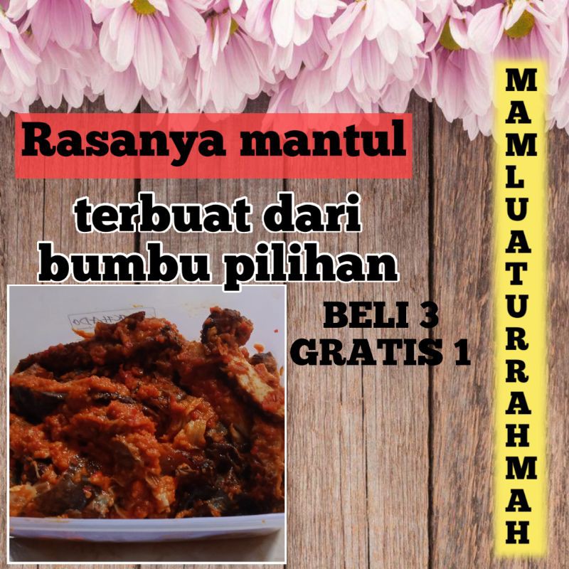 Sambel goreng mercon pari asap 500gram VACUM