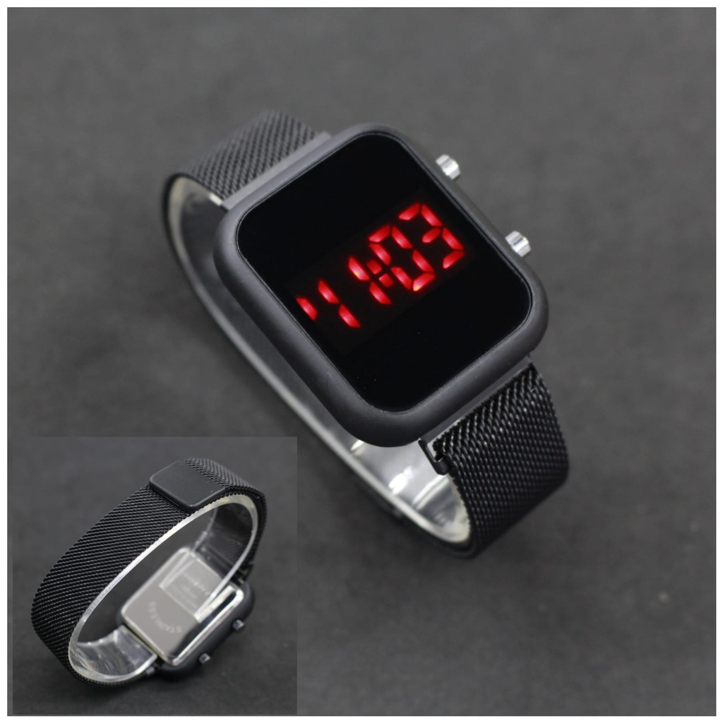 JAM TANGAN WANITA TERBARU LEDWATCH MAGNET TOP QUALITY/ JAM TANGAN LED WATCH MAGNET STRAP MAGNETIC /LEDWATCH TERLARIS DAN TERBARU