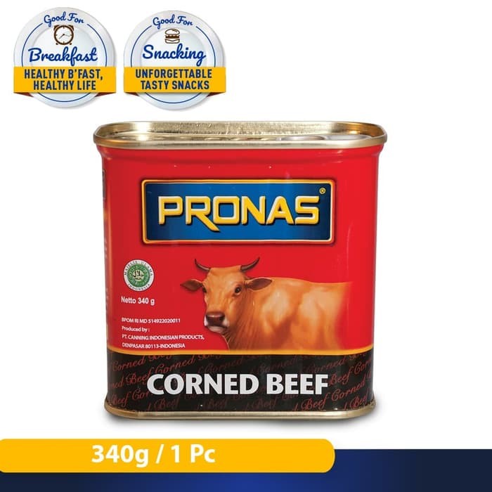 

sa2011aa (Special Sale) Pronas Kornet Sapi Regular (Kemasan Kaleng Eoe) 340 G Xa20X1