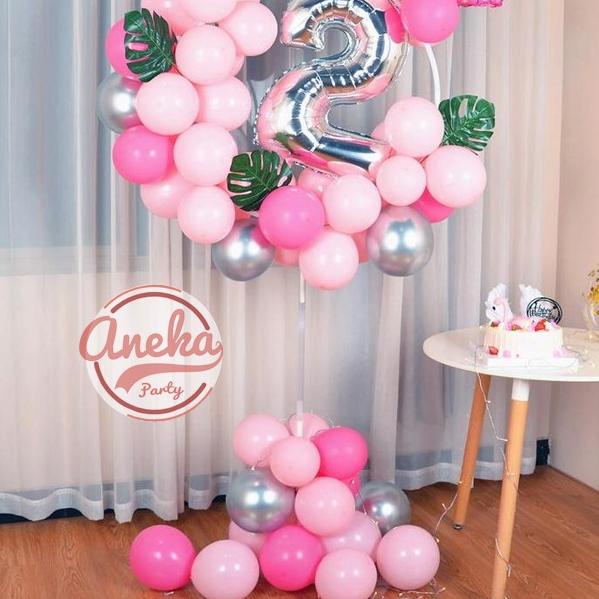 Tiang Dekorasi Balon Bulat melingkar / Standing Base Balon Holder Ring bulat / standing dekorasi