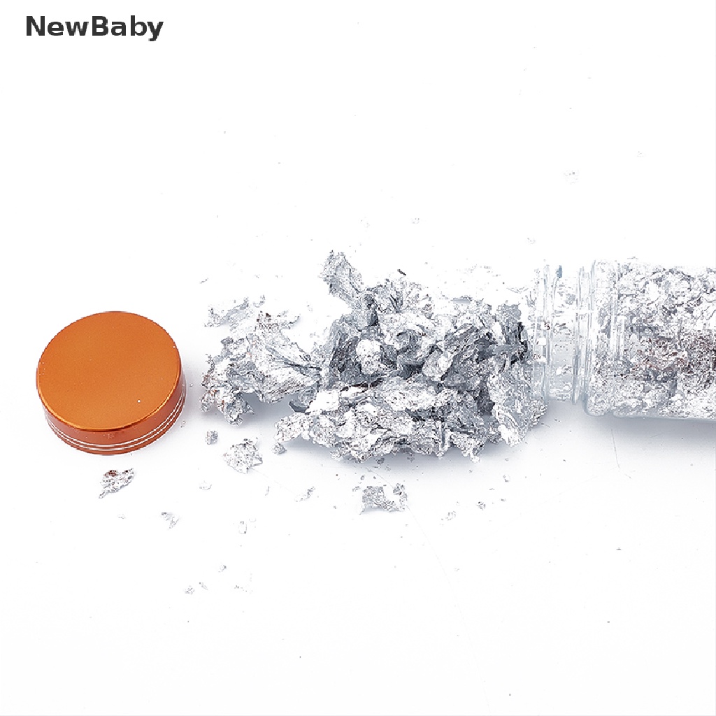 Newbaby 1 Botol Foil Tembaga Emassilver 2g Untuk Dekorasi Manicure