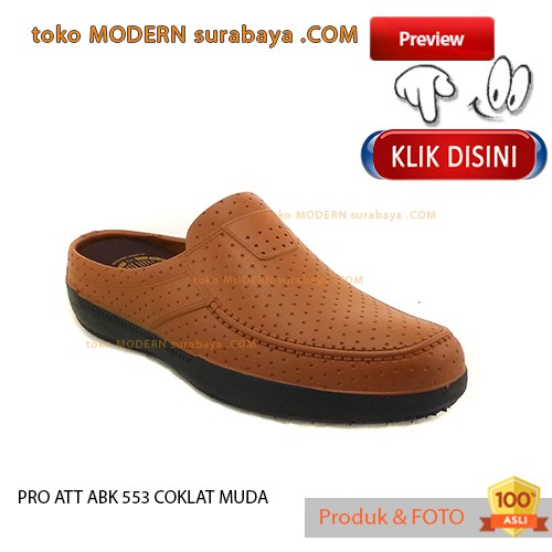 PRO ATT-ABK-553 COKLAT MUDA Sendal Pria Selop Karet Flip Flop