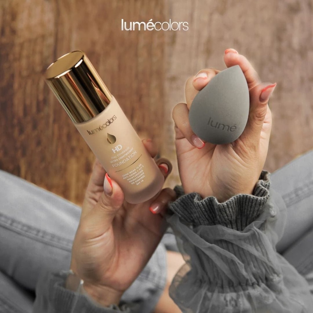 Lapak Tjampoeran | Foundation Full Coverage Ultra Lightweight Tahan Lama Lumecolors HD Foundation ||