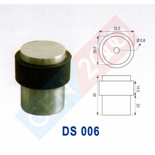 Rubber Door Stopper Dekkson DS 006 Karet Penahan Pintu Stainless Dekson Rubber Door Stopper Dekkson DS 006 Karet Penahan Pintu Stainless Dekson