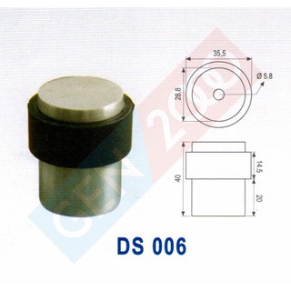 Rubber Door Stopper Dekkson DS 006 Karet Penahan Pintu Stainless Dekson  