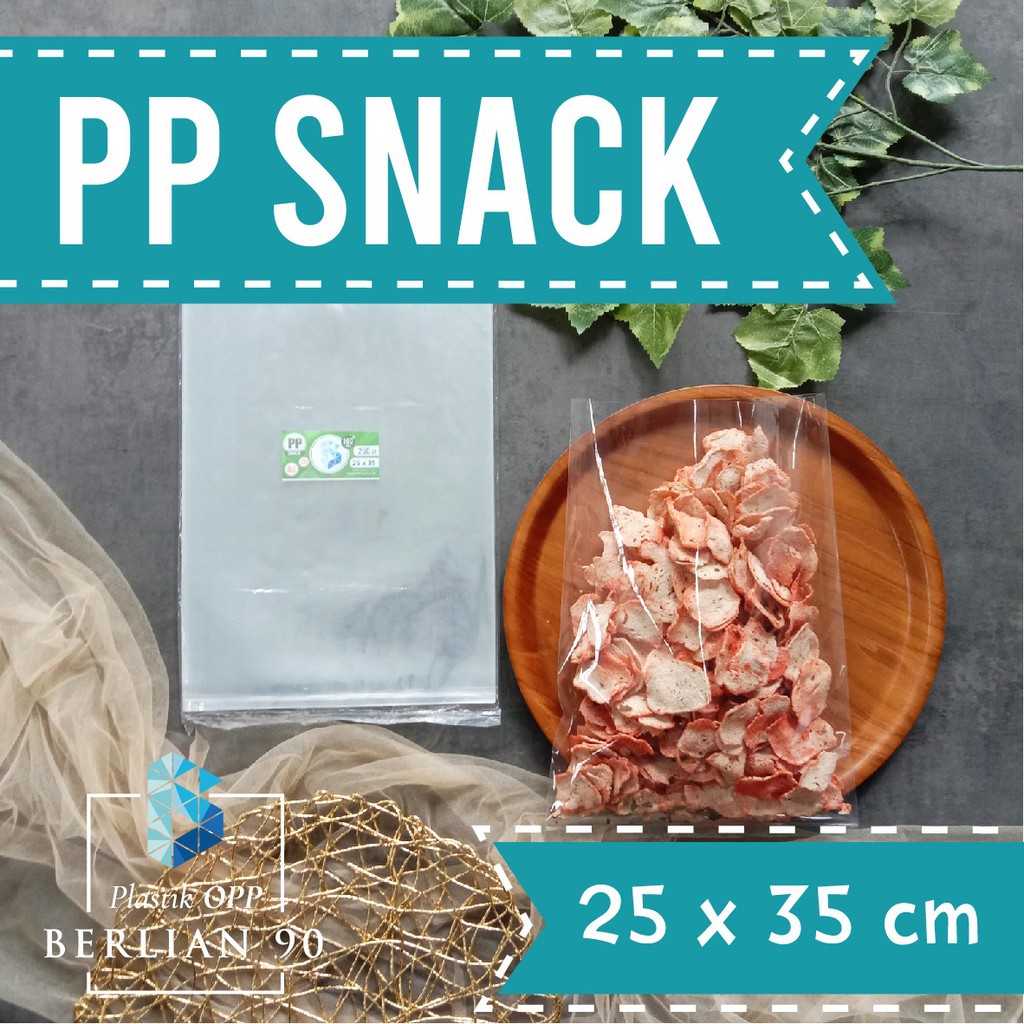 Plastik PP Snack 25 x 35 cm / Plastik PP Mika Tebal 100 Micron