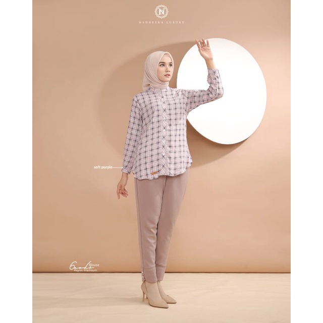 Baju dres nadera luxury arrafi tuniq bluose celana jean pants mekena